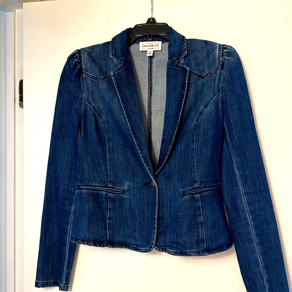 For The Republic Detailed Denim Jacket